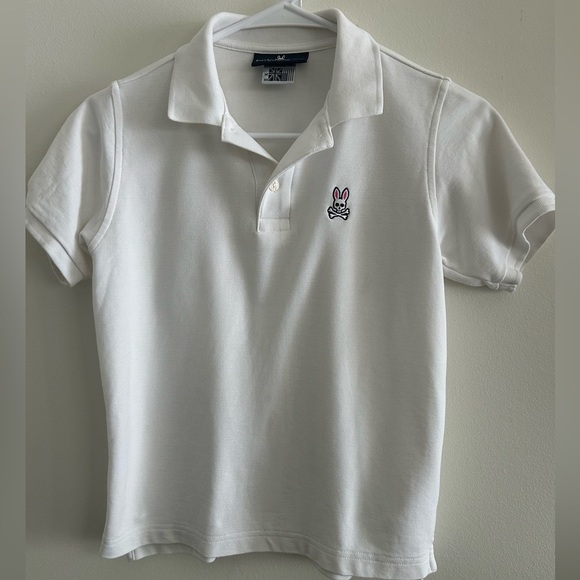 Psycho Bunny Classic White Polo for Kids - Picture 4 of 7